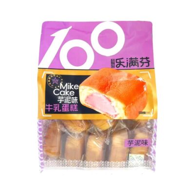 Mike Cake Soft Milk Sponge Cakes with Taro Filling – 410g