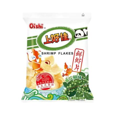 Oishi Shrimp Flakes – Green Sichuan Pepper Flavor 60g