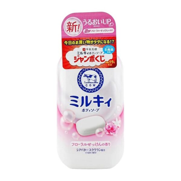 Cow Brand Milky Body Wash – Floral Soap Scent with Milk Essence & Shea Butter 500ml
