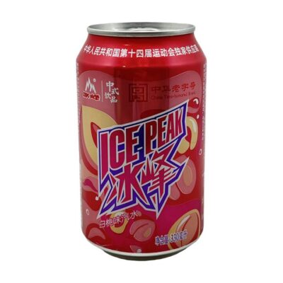 Ice Peak White Peach Flavoured Soda 330ml – Chinese Sparkling Soft Drink