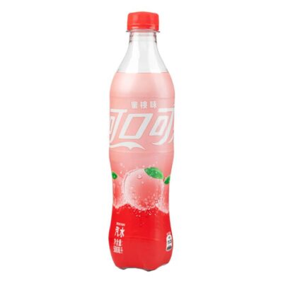Coca-Cola Peach Flavored Soda 500ml – Sparkling Soft Drink