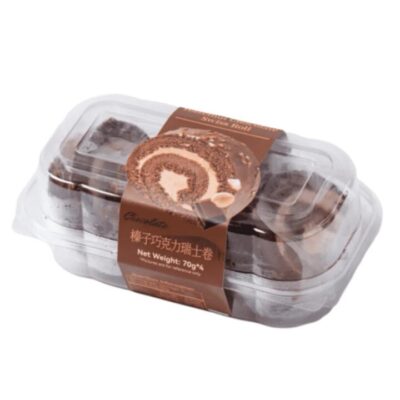 Chewy Hazelnut Chocolate Swiss Rolls – 4 Pieces (70 g Each) 280 g Pack