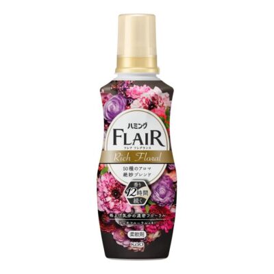 Kao Flair Fragrance Fabric Softener Rich Floral 520ml – Long-Lasting Velvet Bouquet Scent