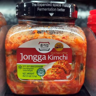 Jongga Korean Kimchi 1.2kg - Traditional Fermented Sliced Napa Cabbage with Authentic Spicy & Tangy Flavor