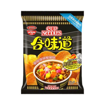 Nissin Cup Noodles Potato Chips – Black Pepper Crab Flavour 60g