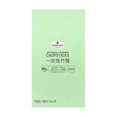 Member's Mark Disposable Bamboo Chopsticks 180 Pairs - Individually Wrapped