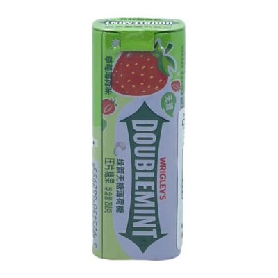 Wrigley's Doublemint Sugar-Free Strawberry Mints 23.8 g – About 35 Pieces