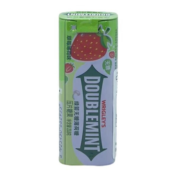 Wrigley's Doublemint Sugar-Free Strawberry Mints 23.8 g – About 35 Pieces