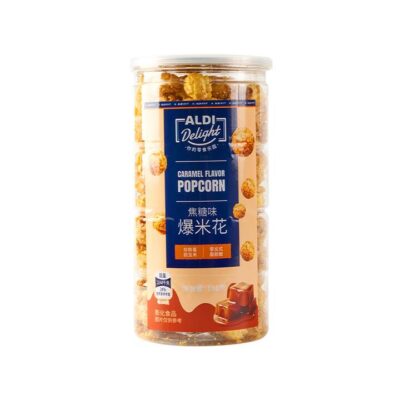 Aldi Delight Caramel Flavor Popcorn 180g – Limited Import