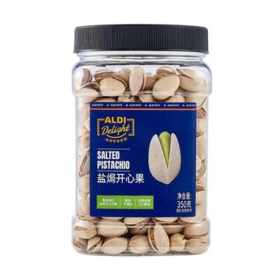 Aldi Delight Salted Pistachios in Shell 350g – Limited Import