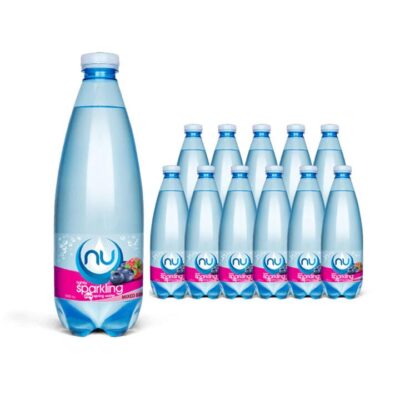 Nu Pure Lightly Sparkling Spring Water – Mixed Berry 500ml x 12