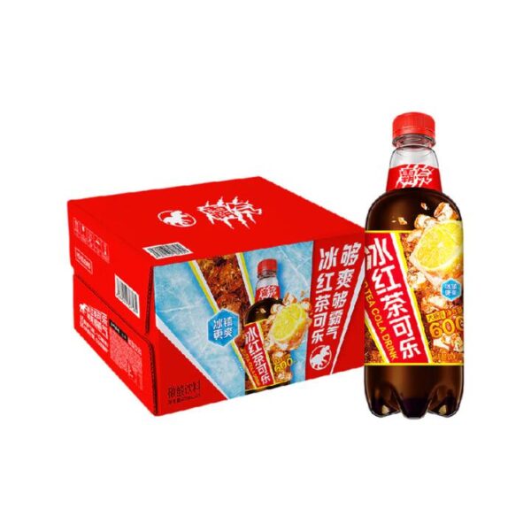 Genki Forest Iced Black Tea Cola – 600ml x 15 Bottles - Sparkling Tea Cola
