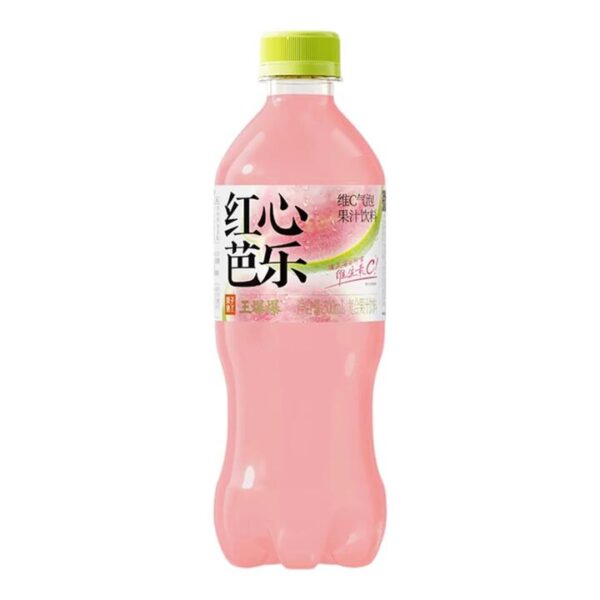Guozi Shule Pink Guava Vitamin C Sparkling Juice Drink 500ml - Pink Guava Soda