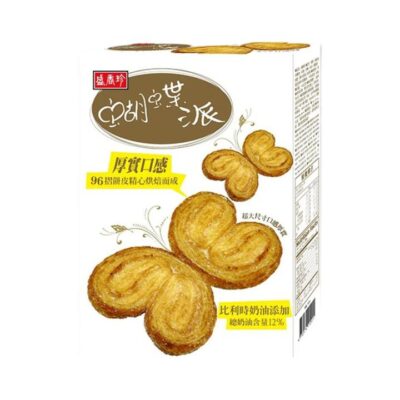 Sheng Hsiang Jen Butterfly Palmiers 150g - Caramelised Puff Pastry Cookies