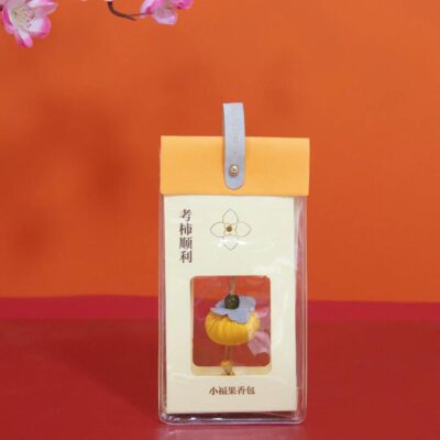 Ulife Lucky Fruit Scented Sachet Hanging Charm – Persimmon ‘Exam Success’