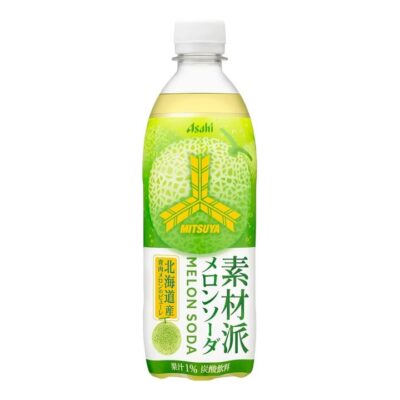 Asahi Mitsuya Hokkaido Melon Soda 500ml - Japanese Carbonated Soft Drink