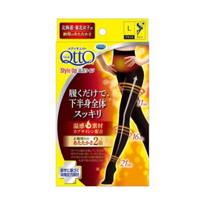 Dr. Scholl MediQtto Thermal Graduated Compression Tights - Black, Size L