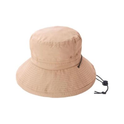 COGIT Waterproof Breathable Wide-Brim Sun Hat - Beige - UV-Protective Bucket Hat with Chin Strap