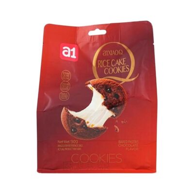 a1 Rice Cake Cookies - Chocolate Flavor 90g - Mochi-Filled Chocolate Cookies