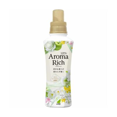 Lion Aroma Rich Fabric Softener – White Rose & Lily of the Valley 480ml