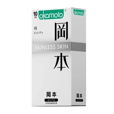 Okamoto Skinless Skin Purity Condoms - 10 Pieces - Natural Rubber Latex