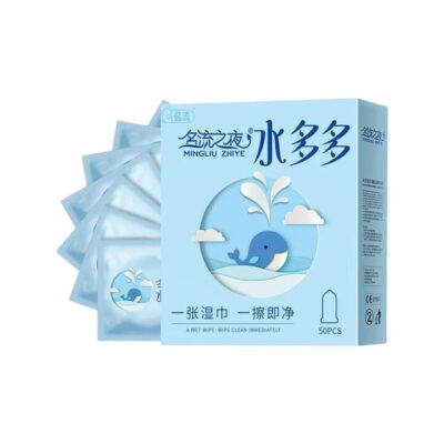 Mingliu Extra-Lubricated Condoms (Shui Duoduo Series) - 50 Count