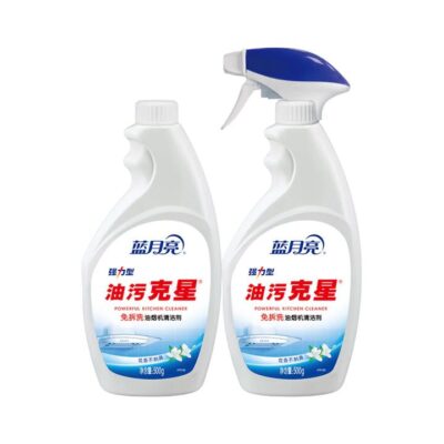 Blue Moon Powerful Kitchen Degreaser – Ginger Lily Scent 500g x 2 (1 Spray + 1 Refill) - Range Hood Cleaner