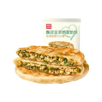 Xibei Kungfu Dishes Flaky Chinese Chive & Egg Stuffed Pancake 200g - Chinese Stuffed Flatbread