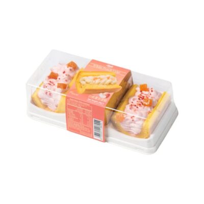 Chewy White Peach Cream Cakes – 3 Pieces, 180g
