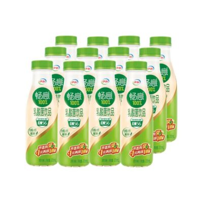 Yili Changyi 100% Low-Sugar Probiotic Drink (Original) – 320 ml x 12 Bottles