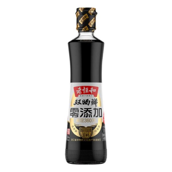 Lao Heng He Premium Double-Sunned Fresh Soy Sauce 500ml – Naturally Brewed 360 Days, No Additives