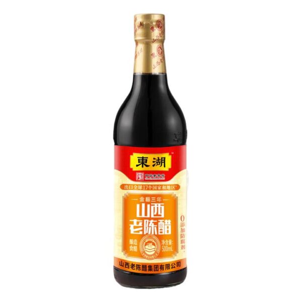 Donghu Gold Label Shanxi Aged Vinegar (3-Year Aged) 500ml - Chinese Black Vinegar