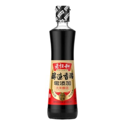 Lao Heng He Brewed Aromatic Vinegar 500ml - Chinese Black Vinegar, Rice-Brewed, No Additives