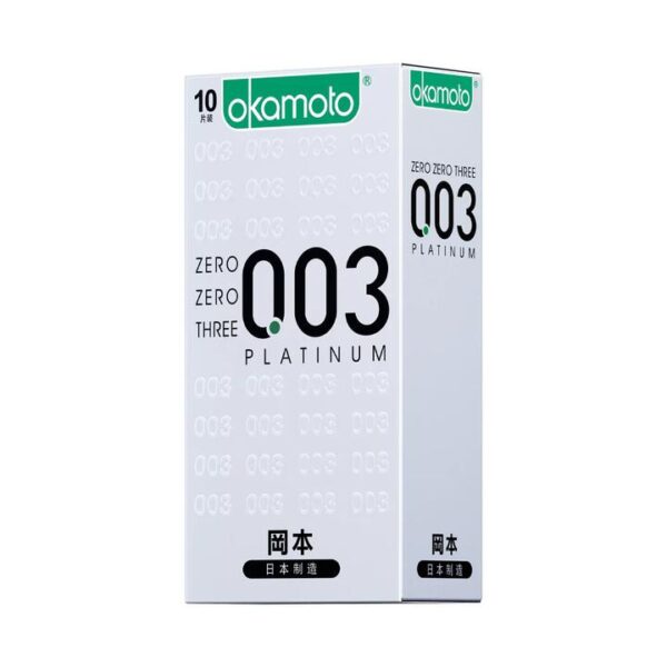 Okamoto 003 Platinum Ultra-Thin Condoms - 10 Pack