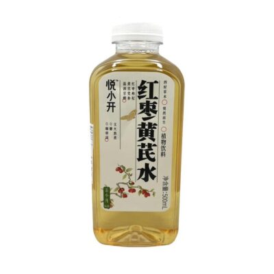 Yue Xiaokai Red Date & Astragalus Herbal Drink 500ml - Jujube Herbal Beverage, Caffeine-Free