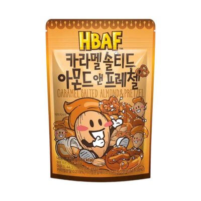 HBAF Caramel Salted Almond & Pretzel Snack Mix 120g