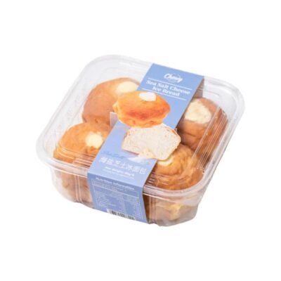 Chewy Sea Salt Cheese Ice Bread – 4 Pieces, 320 g - Sweet & Salty Cream Cheese Buns