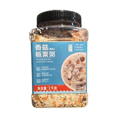 Zhou Gongfu Mushroom & Chestnut Congee Mix 1kg – Limited Import