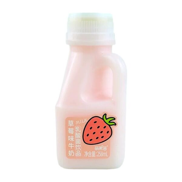Mengxixi Mini Jug Strawberry Probiotic Milk Drink 258ml