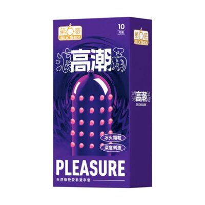 Six Sex Pleasure Dotted Condoms - 10 Pack