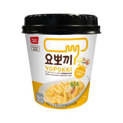 Yopokki Golden Onion Butter Tteokbokki Cup 120g - Instant Korean Rice Cake